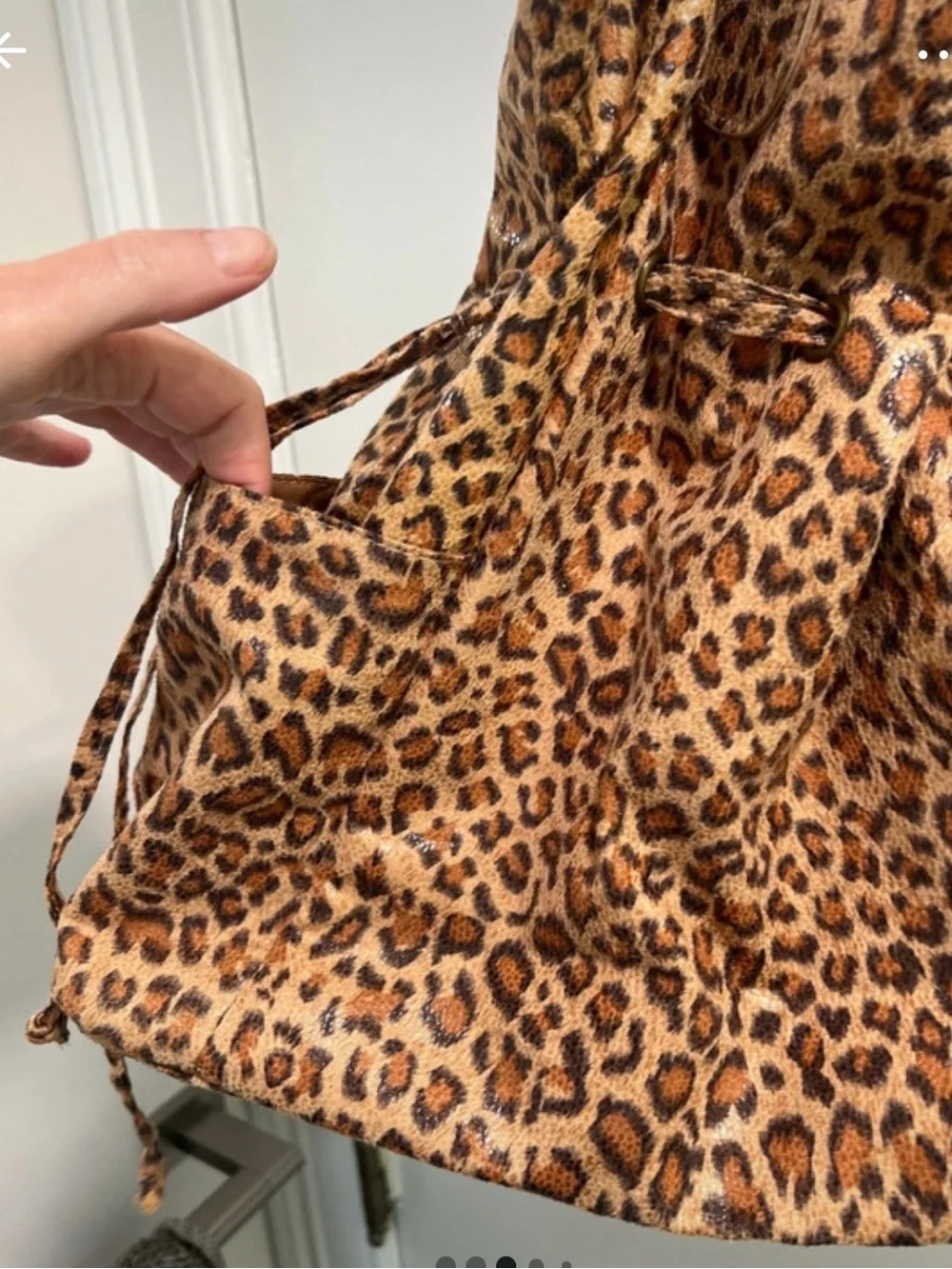 Leopard Neiman Marcus tote w cinch option